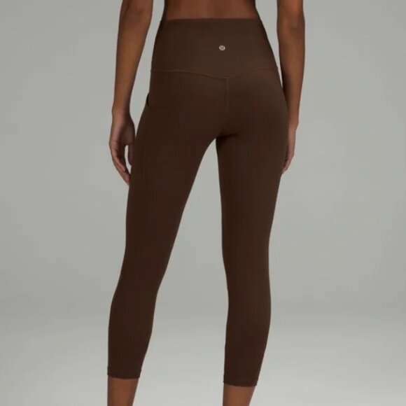 NWT lululemon Align High Rise Pant 25" Inseam with Pockets Java Brown Size 12 - Picture 1 of 11